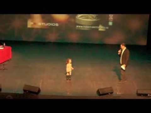Roberta  4 years old singing Wrecking Ball. Hidden Talent Toronto 2014