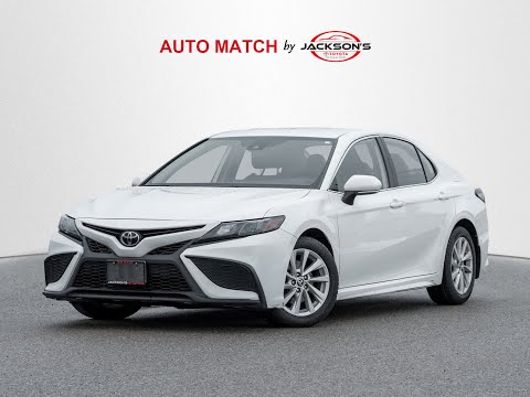 2022 Toyota Camry SE Auto AWD in White for sale at Jackson's Toyota in Barrie, ON