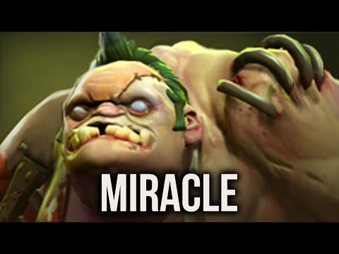 9 Min GG Miracle- Pudge Gameplay Dota 2
