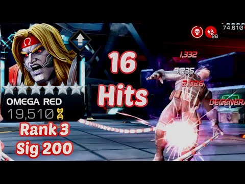 MCOC | OMEGA RED RANK 3 sig 200 vs WINTER SOLDIER hits 16| Kabam| contest of champions |