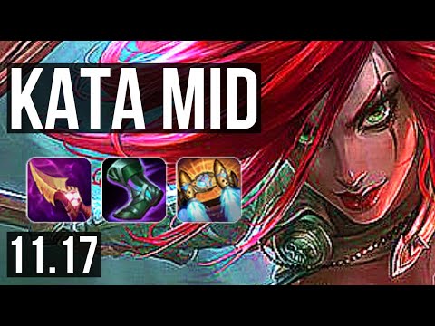 KATARINA vs SORAKA (MID) | Rank 4 Kata, Quadra, 700+ games, Legendary | EUW Grandmaster | v11.17