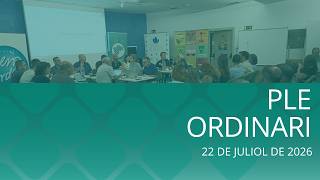 Ple ordinari 22/07/2026