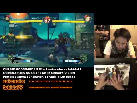 2010/6/24 GODSGARDEN ONLINE - Sako(Cammy) VS Tokido(Akuma) (1of7)