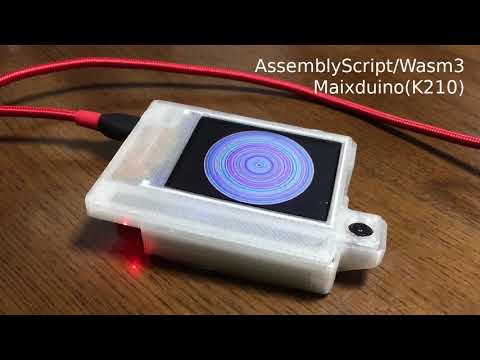 WebAssembly interpreter Wasm3 on Maixduino #Wasm3 #WebAssembly #AssemblyScript #Maixduino #K210