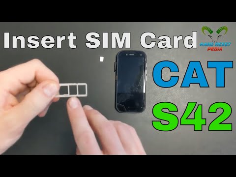 Insert The SIM Card Caterpillar CAT S42