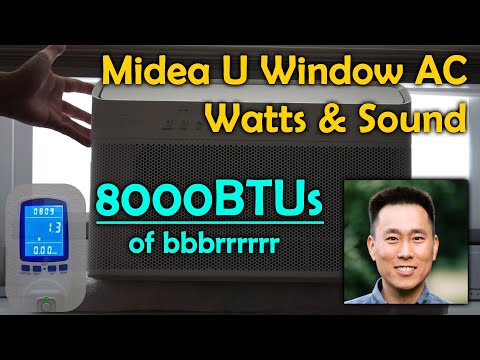 Midea U Window AC 8000BTU DEMO - WATTS & SOUND 🥶🥶🥶