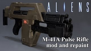 Hasbro Nerf M-41A Pulse Rifle "Aliens" Unboxing and Repaint