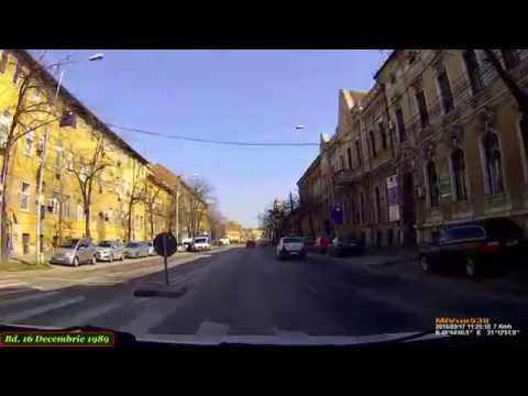 Driving in Timişoara: Str. Budai Deleanu - Iulius Mall. Timelapse 2x