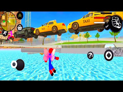Flying Spider Stickman Rope Hero Vice Town City Crime Simulator 2022
