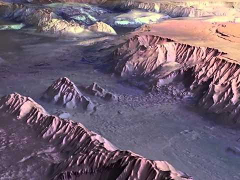 Mars: Movie in 3D - "Flight over Valles Marineris" from 2010