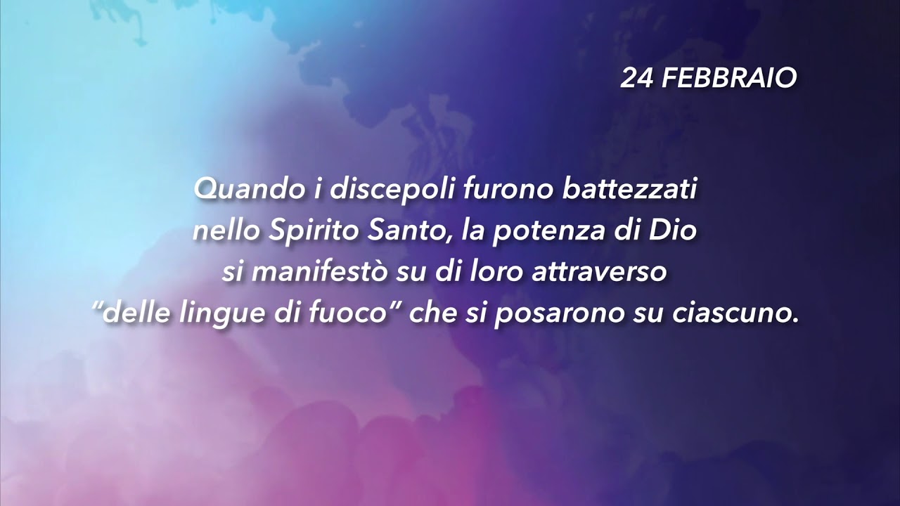 Meditazione Calendario "Parole di Vita" del 24 Febbraio 2019