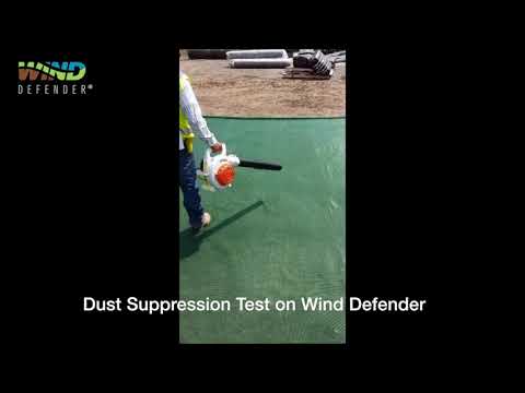 Wind Defender   Dust Suppression Test