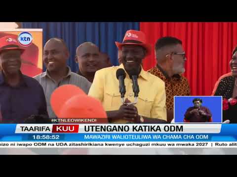 Rais Ruto afichua mpango wa wizara za ODM wakati chama kinapanga ushirikiano na UDA