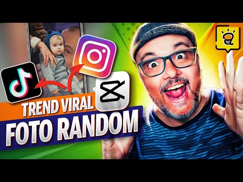 Como fazer a nova Trend FOTO RANDOM do Instagram e TikTok - Tutorial Foto e Vídeo Sobrepondo