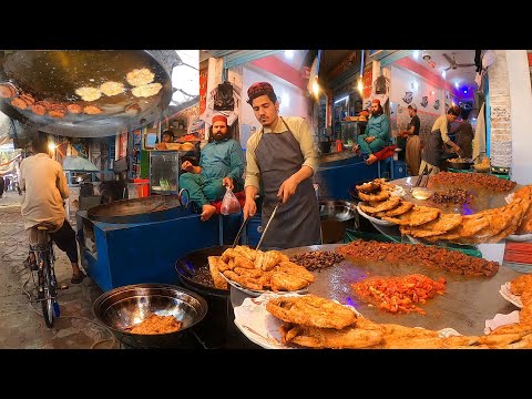 Traditional street food in Afghanistan | liver fry | Chapli Kabab Recipe | Popular street food