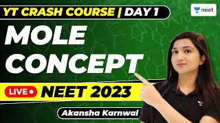 Mole Concept | Day - 1 | 7 Days Challenge for NEET Chemistry 2023 | Akansha Karnwal