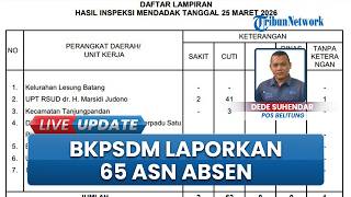 65 ASN Belitung Absen di Hari Pertama Kerja seusai Libur Lebaran, Didominasi Izin Cuti dan Sakit