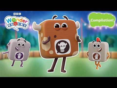 🐄 All the Animal Sounds Wonderland 🐔 | Problem-Solving for Kids | @WonderblocksOfficial