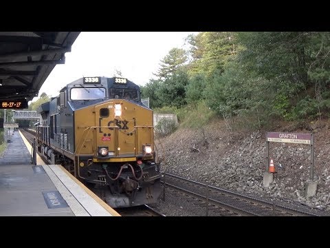 MBTA / CSX - Grafton - Trains Approach from Both Directions