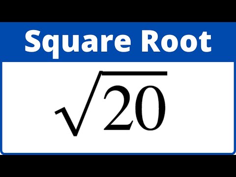 Find the Square Root of 20