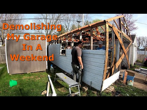 YouTube video about: How to tear down a garage?