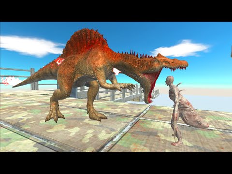 Fire Spinosaurus Death Climb - Animal Revolt Battle Simulator
