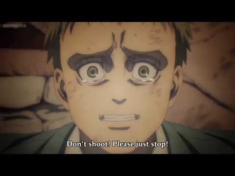 Falco try to save pieck's ass after attack by jean but pieck saves Falco by transformation steam|HD|