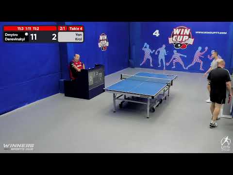 05:30  Фащевский 3-2 Киреев  /  06:00  Деревинский 3-1 Кроль  стол 4  ЮГ-7  05.08.22