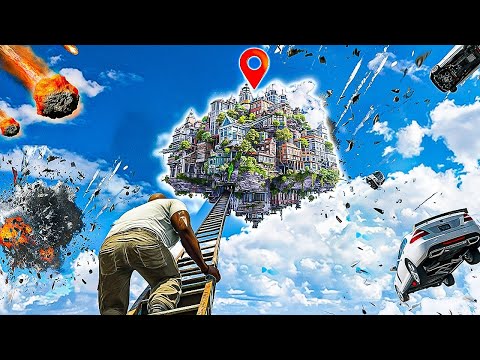 Climbing a ladder to heaven but chaos happens every 30 seconds in GTA 5