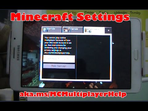 Multiplayer Minecraft Setting [aka.ms/multiplayerHelp] via Minecraft Pocket Edition