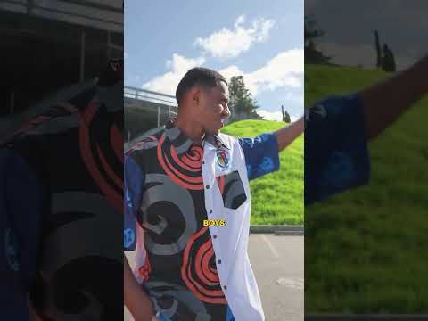 ft Lelean Memorial students, a photo with a Lamborghini. Auckland, New Zealand #fijivibes