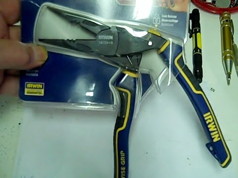 Irwin Ergonomic Angled Long Nose Pliers Testing and Review - Made in Germany