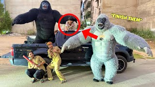 GORILLA GANG ATTACK AT POLICE STATION!