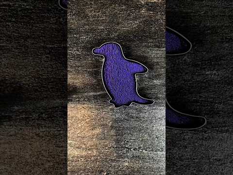 I Made a Penguin from a Christmas Tree Using Kinetic Sand