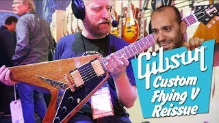 Video thumbnail for Gibson Custom 1958 Mahogany Flying V Reissue VOS - Walnut - Can I haz this? by 60 Cycle Hum