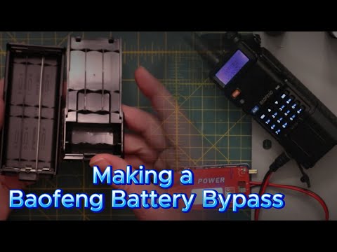 Baofeng HT battery bypass