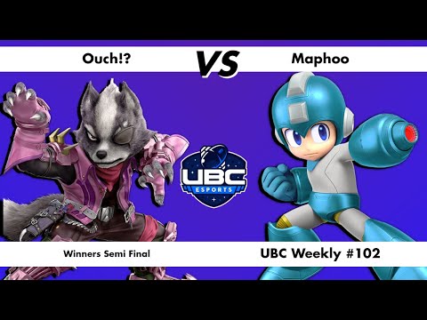 UBC Weekly #102 - Winners Semi Final - Ouch!? (Wolf) Vs. Maphoo (Mega Man) - SSBU