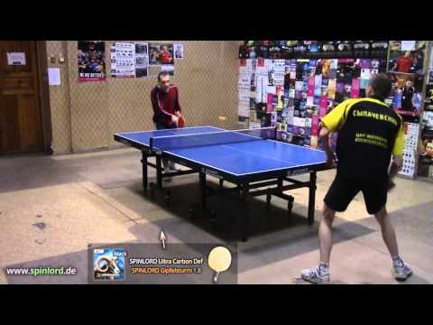 SPINLORD Gipfelsturm 1.8 mm - FH block against spinny topspin on SPINLORD Ultra Carbon Def