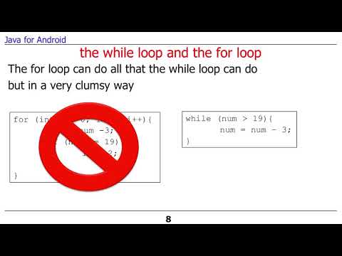 Indefinite Loops Java For Android