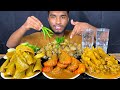 Spicy Goat Full Lungs Curry Chicken Feet Curry Prawns Curry And Chicken Liver Curry With Rice