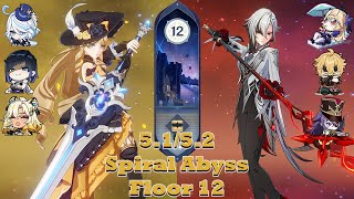 [5.1/5.2 Abyss] Navia Double Hydro & Arlecchino Overload Spiral Abyss floor 12 | Genshin Impact