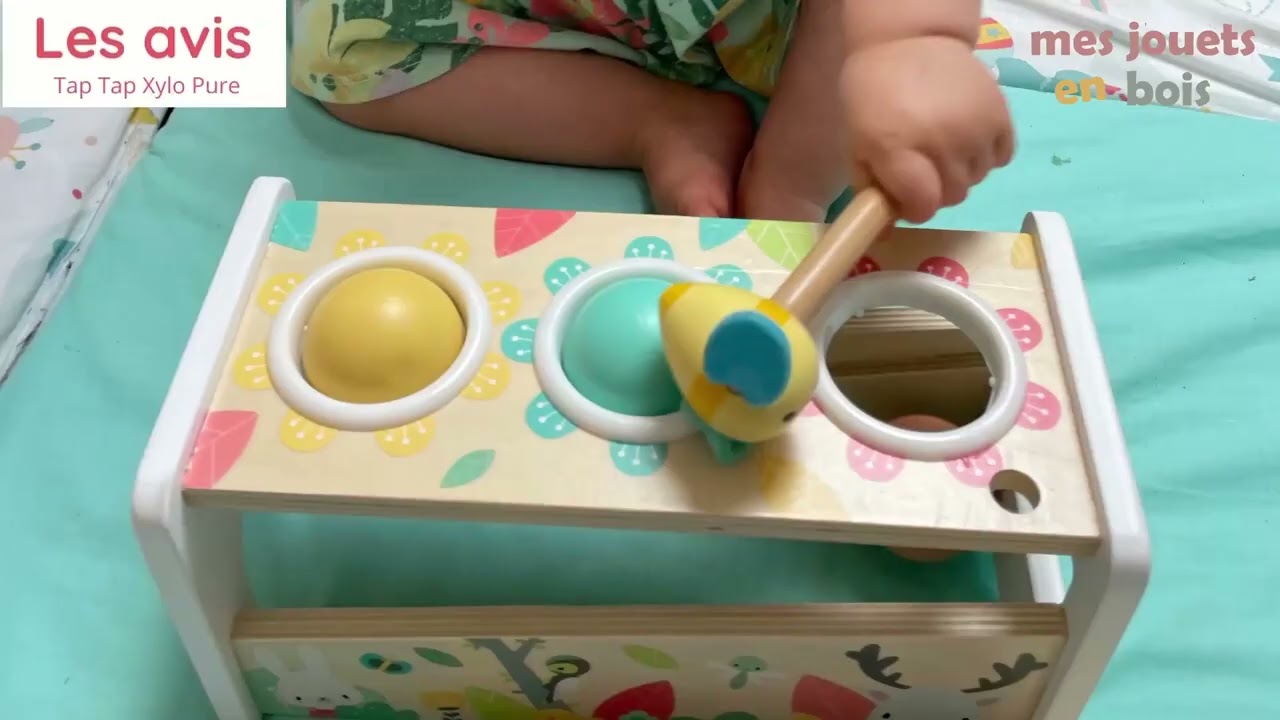 Tap Tap Xylo Pure - Jouet à marteler en bois pour bébé