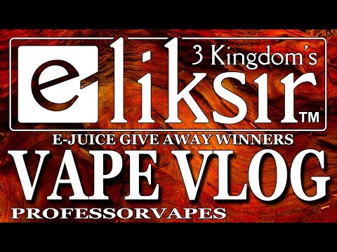 ELIKSIR E-JUICE GIVE AWAY WINNER AND NEBOX UPDATE VAPE VLOG