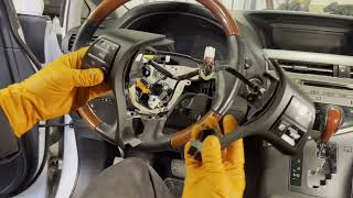 2010-2015 Lexus RX350 RX450h Steering Pad Stereo Bluetooth Control Buttons Replacement Instructions