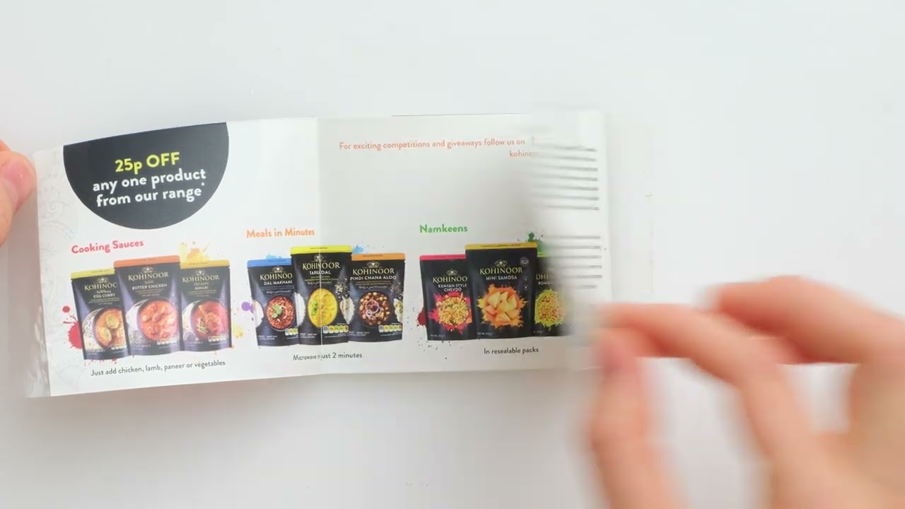 Promotional leaflet label