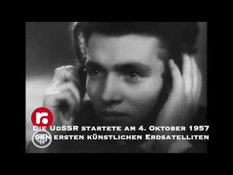 Die UdSSR startete am 4. Oktober 1957 den ersten künstlichen Erdsatelliten
