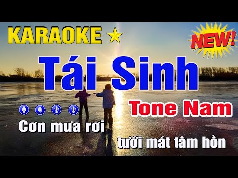 Tái Sinh (Tùng Dương) Karaoke Tone Nam Hạ Tone Dễ Hát Nhất