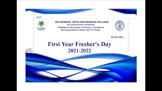 Sri Krishna Arts and Science College UG Orientation Programme, 2021-22