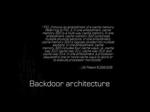 Black Hat USA 2018 - GOD MODE UNLOCKED - Hardware Backdoors in x86 CPUs