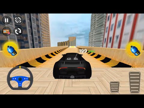 Formula Car Stunt 3D - Black Bugatti Car Unlocked All Levels Completed - Android Gameplay